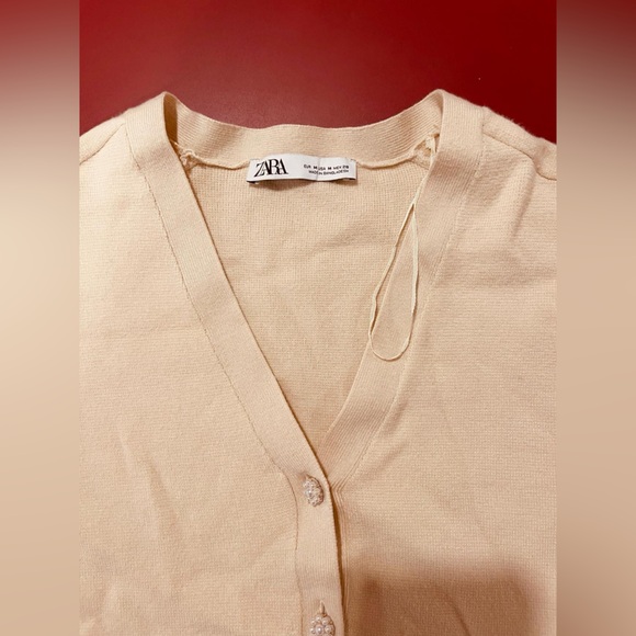 Zara zacket baby yellow warm with pearl buttons - Picture 2 of 2